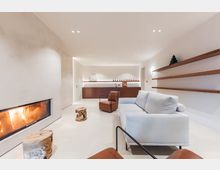 Chimney Area and Minibar